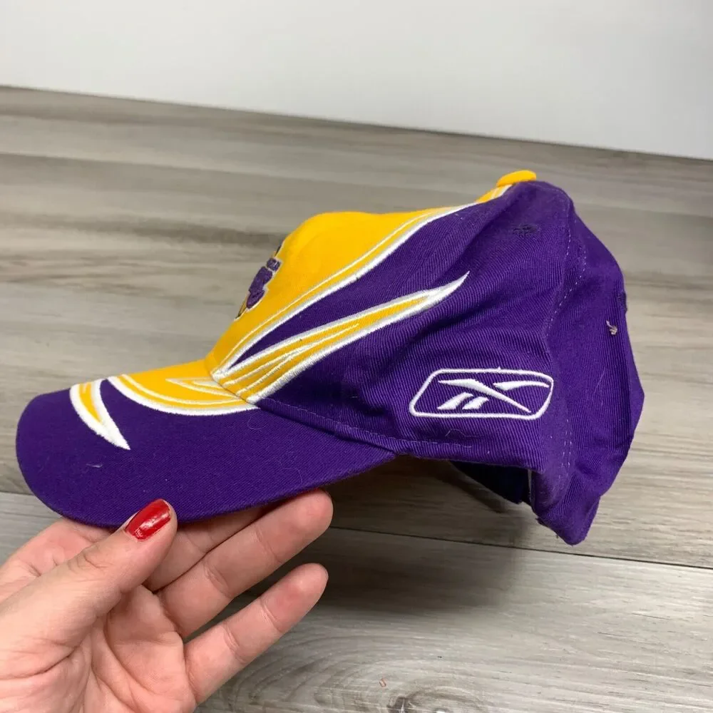 Los Angeles Lakers Youth Hat Reebok Adjustable Purple Yellow‎ 100% Cotton